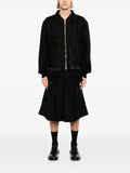 midorikawa raw-edge zip-up jacket