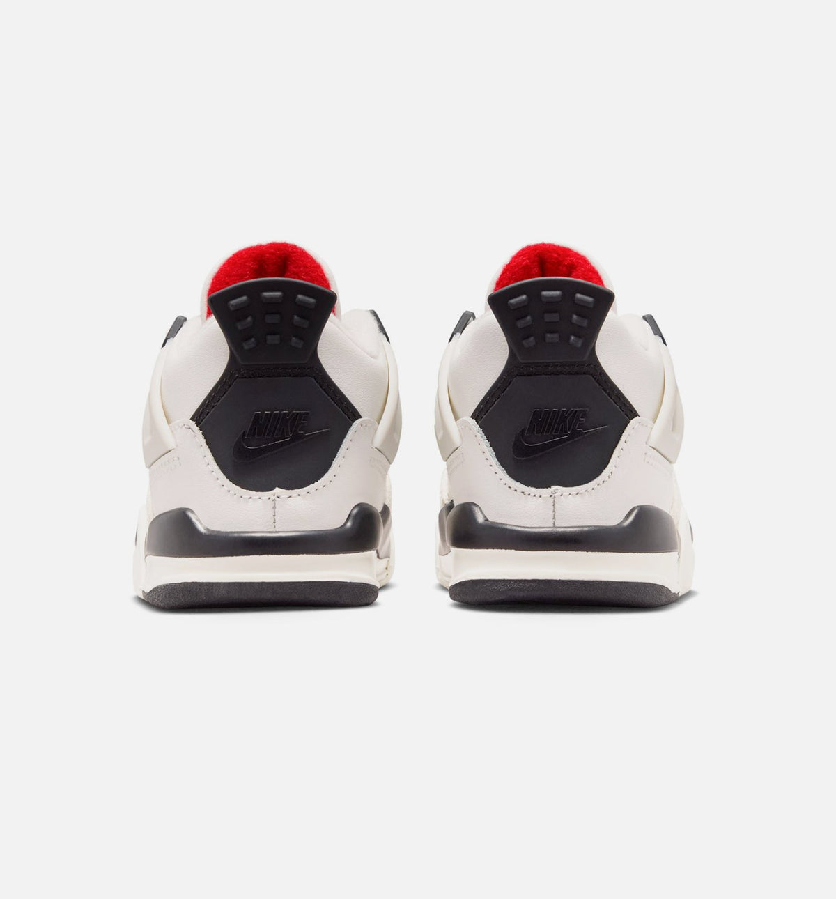 Air Jordan 4 Retro Flight Club Infant & Toddler Lifestyle Shoes - Sail/Black/University Red