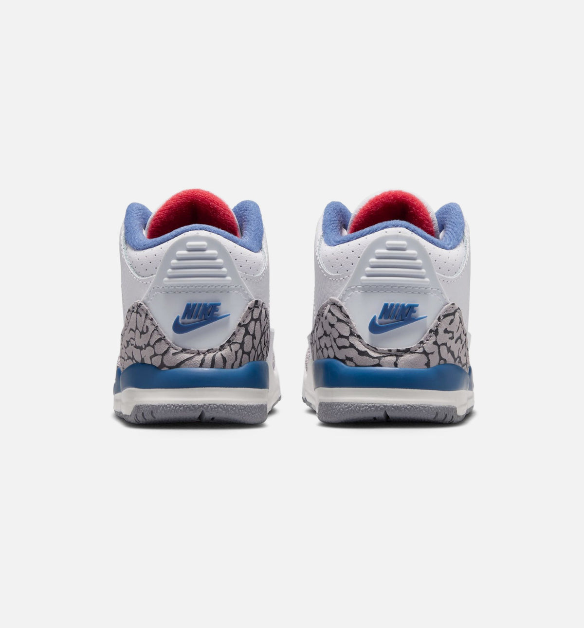 Air Jordan 3 Retro OG True Blue Infant/Toddler Shoes - White Fire Red True Blue